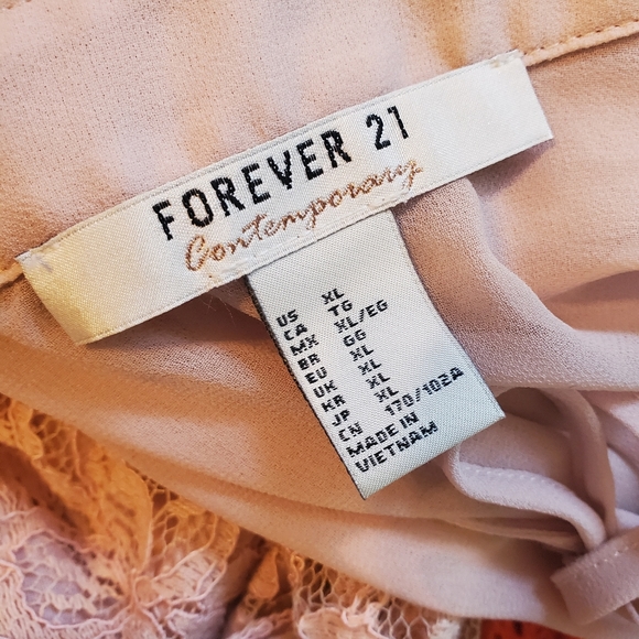 Sale Forever 21 Contemporary Tie Bodysuit XL - Picture 5 of 6